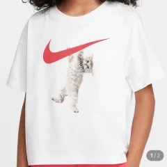 ナイキ タグ付き 猫 グラフィック 半袖 Tシャツ