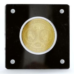 2001年 純銀 記念メダル 24K GOLD ELECTROPLATE - メルカリ