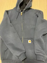 Carhartt カーハート サーマル ネイビー フードジップアップ S