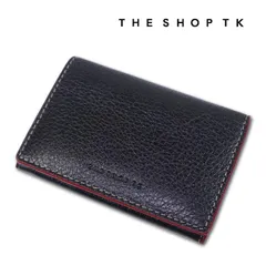 展示品 タケオキクチ THE SHOP TK 牛革 名刺入れ ヴィーノ メンズ ブラック 黒 本革 レザー イタリアンレザー カードケース
