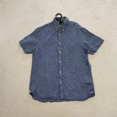 M トミーヒルフィガー メンズ リネン 半袖 シャツ 95-100