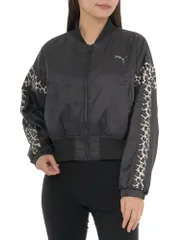 新品 PUMA(プーマ) 防風 防寒 ブルゾン TRN EDGE ウラキモウトリコット ウーブン FZ ジャケット 526099 レディース 24年秋冬カラー ブラック(01)