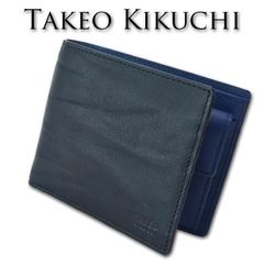 yuhaku ユハク YCA122 クロコダイルコンビ薄型二つ折り財布 7382