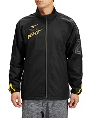 新品 トレーニングウェア N-XT ブレスサーモ ウォーマージャケット 吸湿発熱 防風 撥水 32JE2740 ブラック×ブラック×ゴールド S