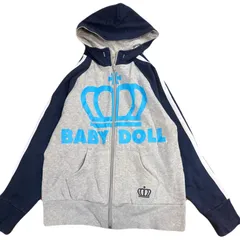 ベビードール　パーカー　Sサイズ　グレー　フーディー　ロゴ