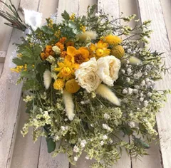 特大　ドライフラワー＆プリザーブドフラワー　スワッグ