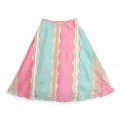 チェスティ Chesty スカート ロング カラフル タグ付き 裏地付き ピンク ミントグリーン ベージュ 0サイズ 983443