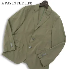 A DAY IN THE LIFE ユナイテッドアローズ 春夏 ドットエア★ 2B チェック アンコン テーラード ジャケット Sz.S メンズ