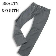 BEAUTY&YOUTH ユナイテッドアローズ 通年★ スリム ストレート ストレッチ パンツ 日本製 Sz.30 メンズ グレー