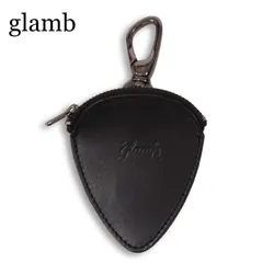 glamb グラム 通年 ロゴ 刻印★ 本革 ジップ ミニ コインケース キーホルダー Sz.F メンズ 黒のサムネイル
