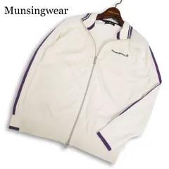 Munsingwear マンシングウェア ゴルフ 通年 ロゴ刺繍★ ダブルジップ サイドライン ニット ジャケット ブルゾン Sz.M メンズのサムネイル