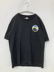 patagonia パタゴニア Tシャツ/カットソー M ブラック 前面プリント バックプリント ブランドロゴ クルーネック(丸首) 半袖