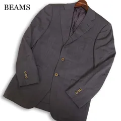 International Gallery BEAMS ビームス 通年 ウール100％ ヘリンボーン★ テーラード ジャケット Sz.44 メンズ グレー