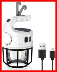 ランタン LED 1台多役 キャンプランタン 4000ｍAh USB ソーラー