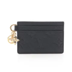 LOUIS VUITTON ルイ・ヴィトン ポルト カルト LV チャーム モノグラムアンプラント ノワール カードケース