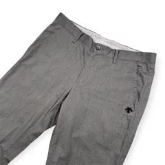 DESCENTE GOLF デサント ゴルフ ストレッチ シアサッカー スラックス ゴルフ パンツ サイズ XO W88 /グレー系/スポーツウェア