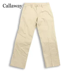 Callaway キャロウェイ ゴルフ X-SERIES 通年 ロゴタグ★ ストレッチ ヘリンボーン スラックス パンツ Sz.LL メンズのサムネイル