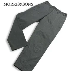 MORRIS&SONS モリスアンドサンズ 通年★ ストレッチ スラックス パンツ 日本製 Sz.1 メンズ 灰 グレーのサムネイル