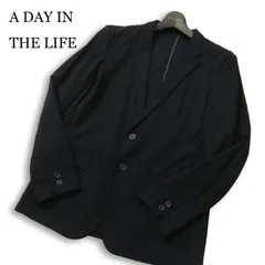 A DAY IN THE LIFE ユナイテッドアローズ 春夏★ アンコン テーラード ジャケット Sz.S メンズ 紺 ネイビー