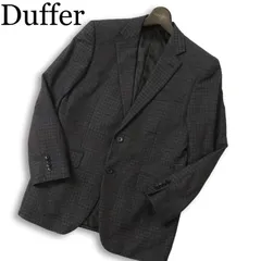 The DUFFER of ST.GEORGE ダファー 通年 総裏 ウール100％★ チェック テーラード ジャケット ブレザー Sz.M メンズ