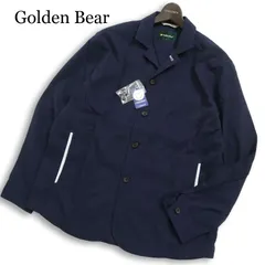 【新品 未使用】 Golden Bear ゴールデンベア 春夏 シアサッカー★ シャツ ジャケット Sz.L メンズ ネイビーのサムネイル