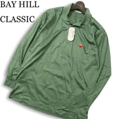 【新品 未使用】 BAY HILL CLASSIC ベイヒルクラシック 通年 ロゴ刺繍★ 長袖 ポロシャツ Sz.L メンズ 日本製 ゴルフのサムネイル