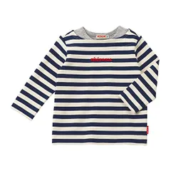 新品 [ミキハウス] 長袖Ｔシャツ ボーダー 厚手 日本製 男の子 女の子 ベビー キッズ 子供服 通園 通学 10-5235-572 120cm 紺