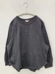 AMERICAN HOLIC アメリカンホリック Tシャツ/カットソー L グレー 無地 ミドル丈 長袖 クルーネック(丸首)