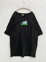 HUF ハフ Tシャツ/カットソー XL ブラック 前面プリント バックプリント ミドル丈 半袖 クルーネック(丸首)