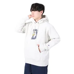 新品 [チャンピオン] パーカー 長袖 11.5oz COTTON USA グラフィックプリント リバースウィーブ(R) フーデッドスウェットシャツ REVERSWEAVE(R) C3-Y114 メンズ オートミール L