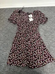 タグ ZARA ザラ スクエアネック フラワー ONE PIECE