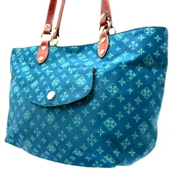 ラシット russet トートバッグ ナイロン ブルー 総柄 モノグラム 肩掛け 大容量 レディース 軽量 バッグ 通勤 通学 マザーズバッグ カジュアル ブランドバッグ 人気 定番 お出かけ ショッピング 旅行 サブバッグ