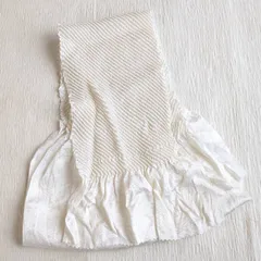 美品★帯揚げ 絞り オフホワイト 中抜き 和装小物 礼装 フォーマル 成人式 振袖 339