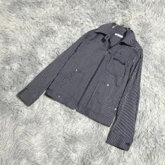【美品】a.v.v アーヴェヴェ　ストライプデニムジャケット (38) カジュアル 一点もののサムネイル
