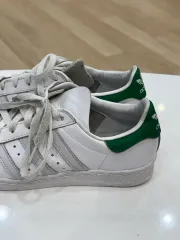 アディダス SUPERSTAR 白/緑 スニーカー 235