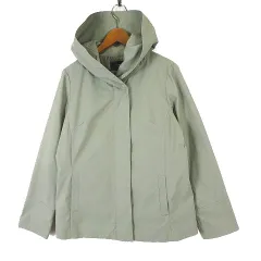 シップス SHIPS カラーズ Colors フードカラー ショート コート ジャケット ブルゾン ジップアップ M くすみグリーン 美品 