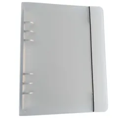 Alpha Depot シール帳ミニバインダー 透明クリア 女の子向け はがせるシール収納 手帳型 6穴リング式 シールコレクション収納 (A5リフィル(4ポケット)10枚) [A5リフィル(4ポケット)10枚]