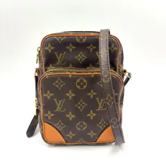 LOUIS VUITTON アマゾン モノグラム モノグラム レザー×PVC ブラウン ショルダーバッグ ゴールド M45236