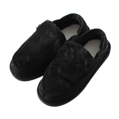 新品 [メイ] カジュアルシューズ FUR MOCCASIN モカシン ファー ボア レディース SHL253113 BLACK L