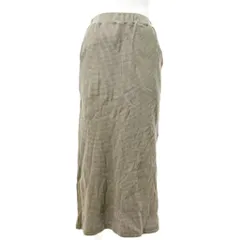 アメリカーナ AMERICANA ドゥーズィエムクラス サーマル ロング タイト スカート イージーウエスト S ベージュ 0926 ■YHS4