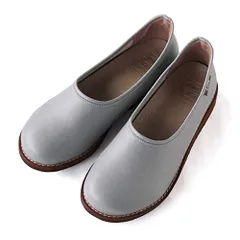 新品 [やさしい靴工房 Belle & Sofa] スリッポン コンフォートシューズ パンプス フラット 歩きやすい ゆったり レディース 婦人靴 日本製 GARDN ガーデン 23.0 cm 3E ブルーグレー