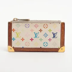 【訳あり】 LOUIS VUITTON ルイ・ヴィトン モノグラム・マルチカラー ポシェット・クレ コインケース M92655 ブロン スペイン製