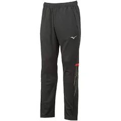 新品 [ミズノ] トレーニングウェア MCライン ウォームアップパンツ 吸汗速乾 32MD1110 ブラック/チャイニーズレッド M