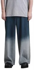 新品 [tk. TAKEO KIKUCHI] [ ティーケー タケオキクチ ] デニムパンツ スーパーワイドバギーデニムパンツ 17074400 メンズ ブルー(193) 01(S)