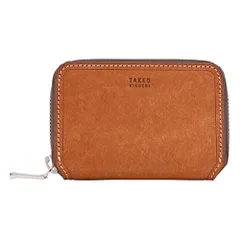 新品 [タケオキクチ] 小銭入れ 本革 メンズ 780611 マルゴII ラウンドファスナー カードケース コインケース キーチェーン レザー 牛革 【02】 ブラウン