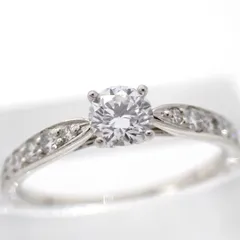 新品仕上げ 箱 ティファニー Tiffany & Co. 0.26ct ハーモニー ハーフサークル ハーフエタニティ 7号 Pt950 プラチナ ジュエリー 4403