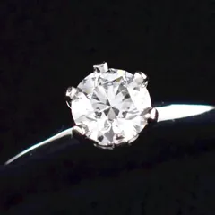 新品仕上げ 鑑定書 ケース Tiffany & Co. ティファニー 0.3ct ソリティア ソリテール ダイヤ ダイヤモンド E VS2 リング 指輪 6号 Pt950 プラチナ 4368