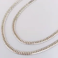 Pt850 プラチナ 男女兼用 6面ダブル 喜平ネックレス 10.38ｇ45㎝ Z348