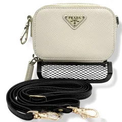 新品同様　プラダ　ミニ　ショルダーバッグ　三角ロゴ　サフィアーノレザー　de5