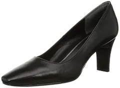 新品 [リズ ラフィーネ] スクエアトゥパンプス ブラック 23